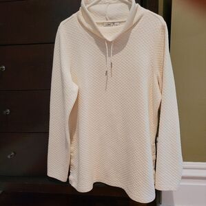 LL Bean soft light quilted pullover NWT